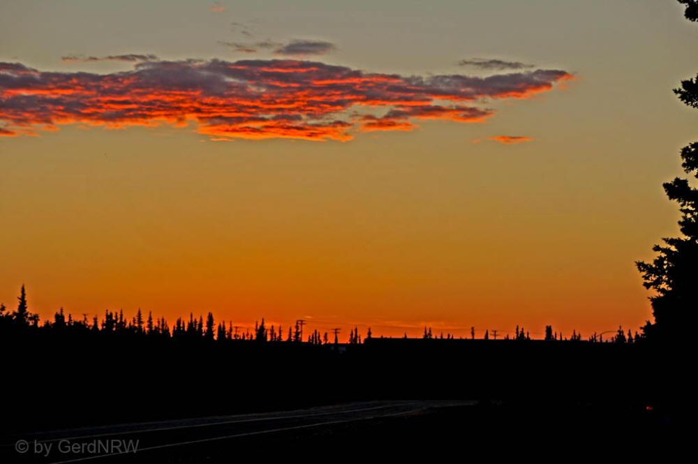 Midnight Sky, Healy near Denali Nationalpark, Alaska, USA