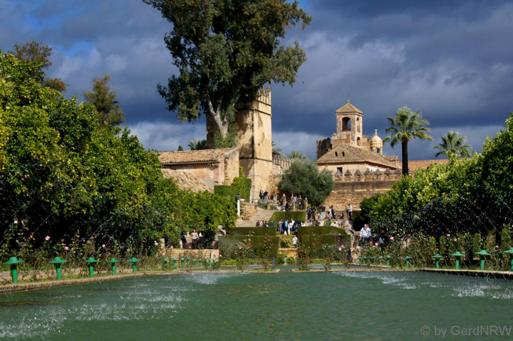 Garden, Alcázar de los Reyes Cristianos, Cordoba, Spain - Garten, Alcázar de los Reyes Cristianos, Cordoba, Spanien