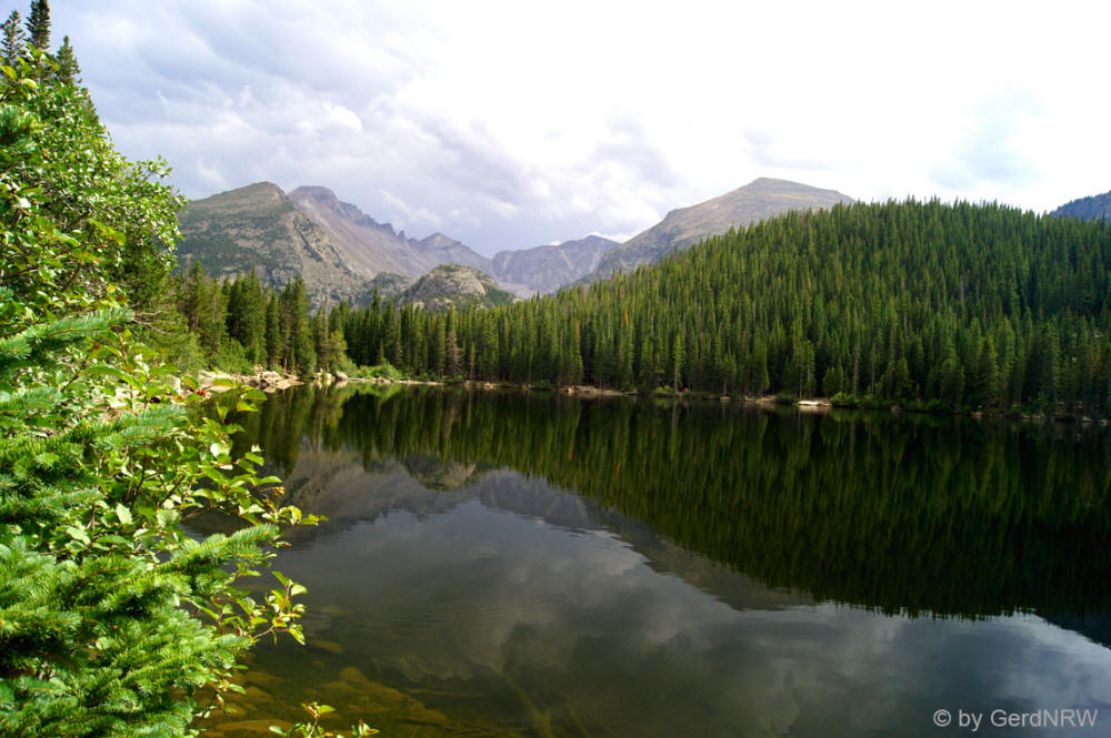 Bear Lake with Longs Peak, Rocky Mountains National Park, Colorado, USA