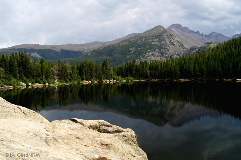 Bear Lake with Longs Peak, Rocky Mountains National Park, Colorado, USA