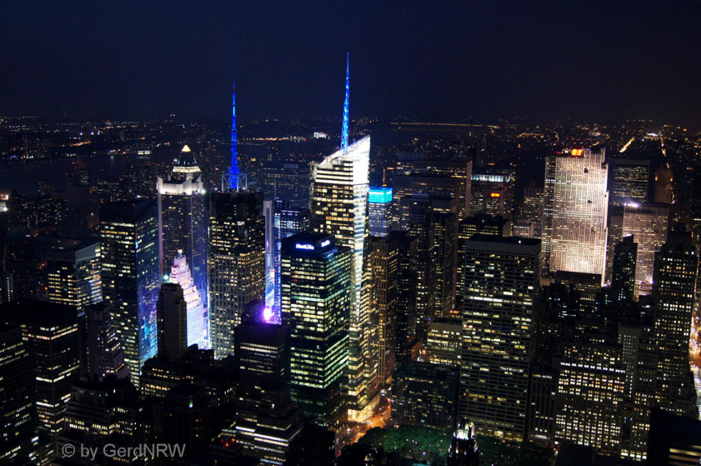 View from (Blick vom) Empire State Building towards Midtown Manhattan, Manhattan, New York, USA