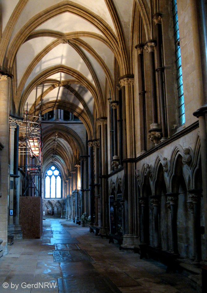 Inside Lincoln Cathedral, Lincolnshire, UK