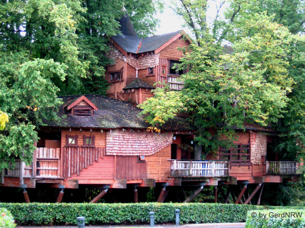 Treehouse at Alnwick Castle, Alnwick, Northumberland, UK - Baumhaus bei Alnwick Castle