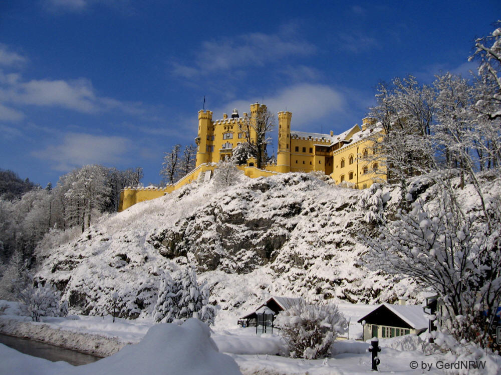 Hohenschwangau Castle, (Schloss Hohenschwangau), Fuessen, Germany