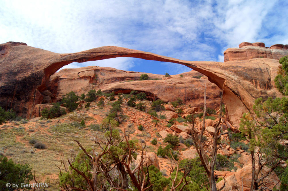 Landscape Arch, Arches Nationalpark, Utah, USA