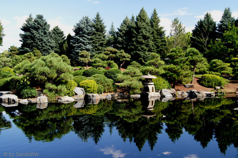 Japanese Garden in Botanical Garden (Japanischer Garten im Botanischer Garten), Denver, CO, USA