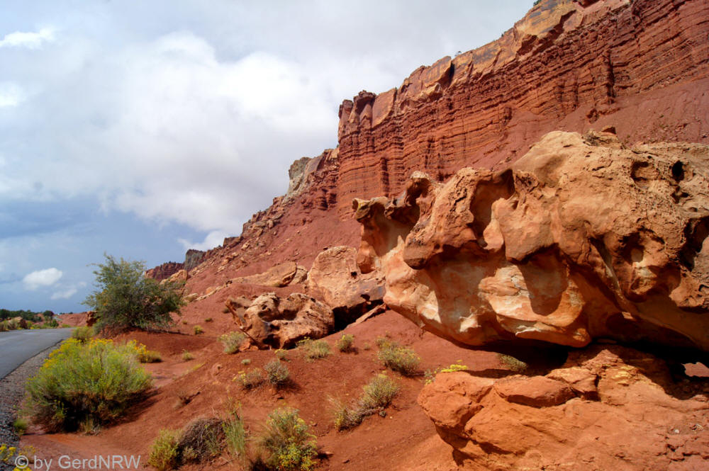 Along the Scenic Drive, Capitol Reef National Park, Utah - USA
