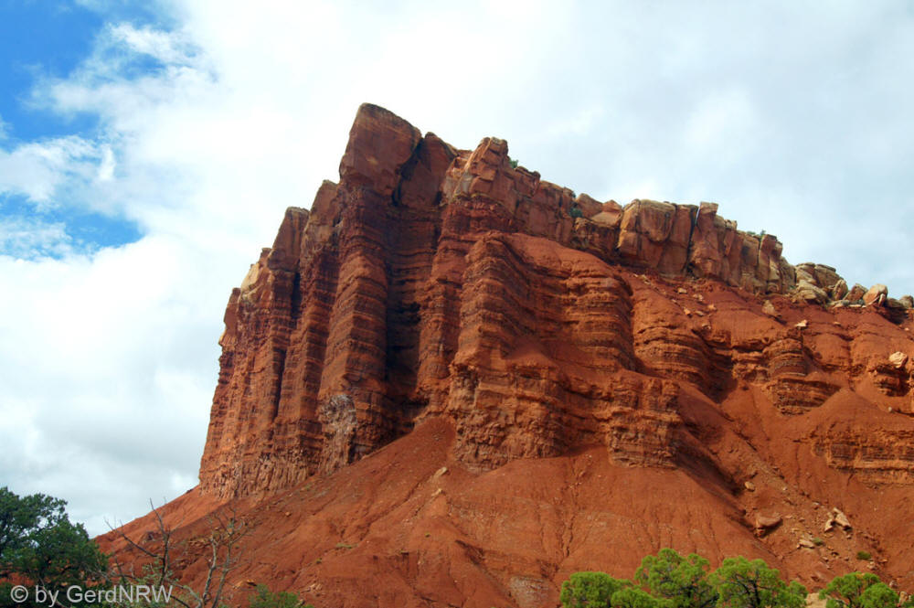 Egyptian Temple, Along the Scenic Drive, Capitol Reef National Park, Utah - USA