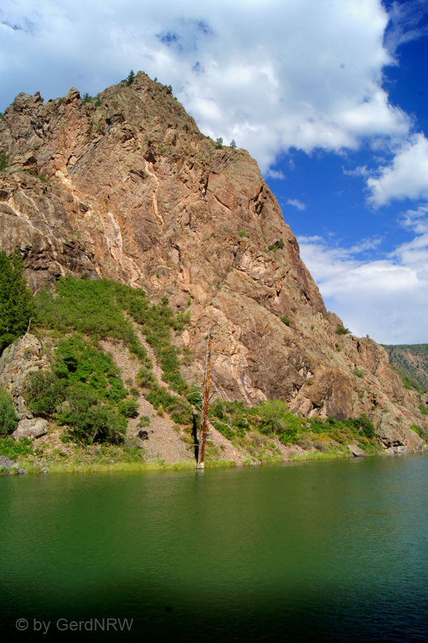 Gunnison River, Bottom of Black Canyon of the Gunnison National Park, Colorado, USA 