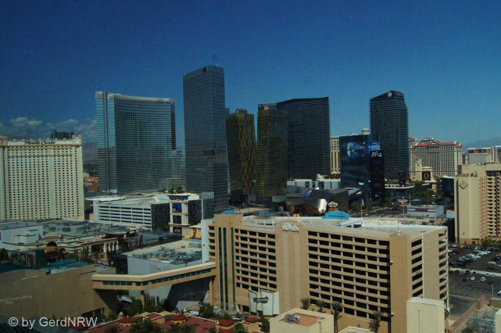 View from our room in the MGM Resort, Las Vegas, Nevada, USA