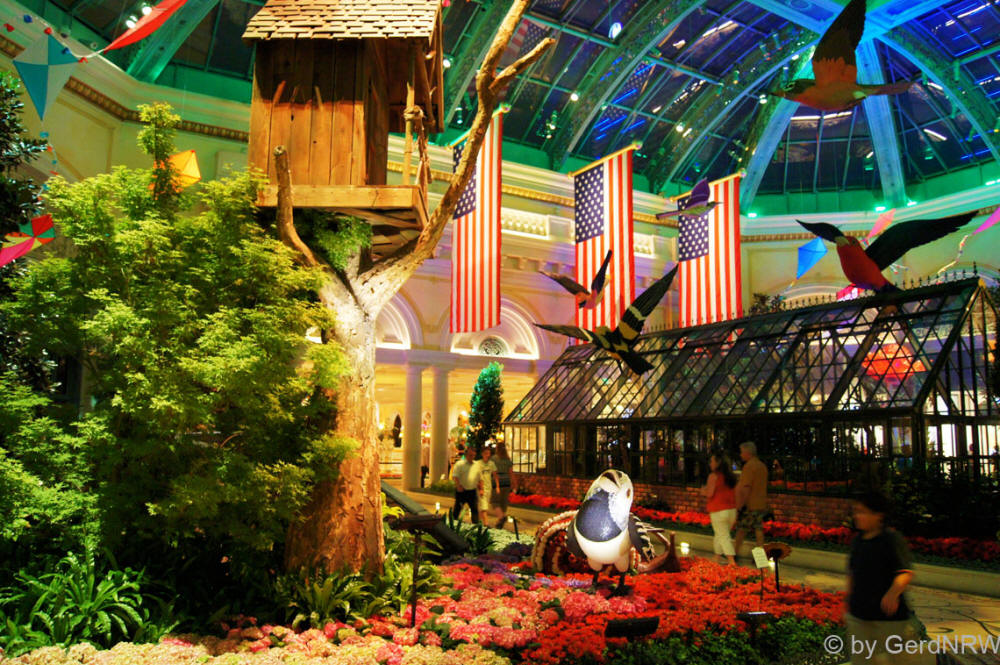 Botanical Garden inside Bellaggio, The Strip, Las Vegas, Nevada, USA
