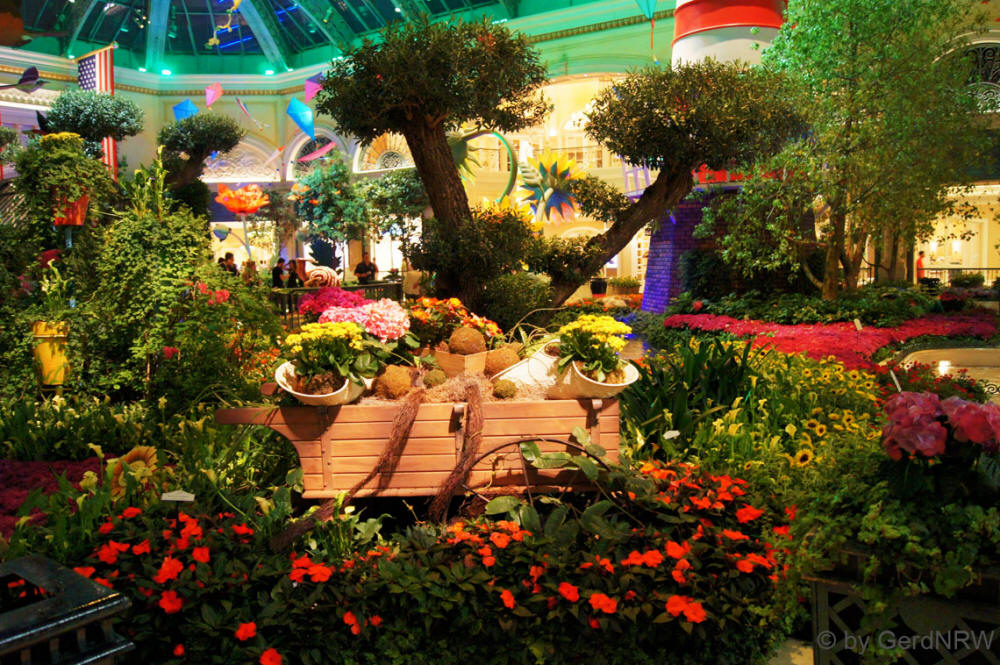 Botanical Garden inside Bellaggio, The Strip, Las Vegas, Nevada, USA